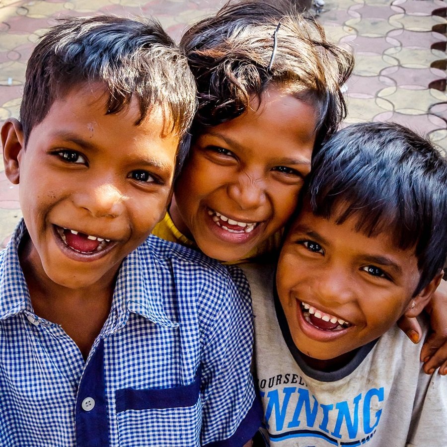 Charity volunteers working together